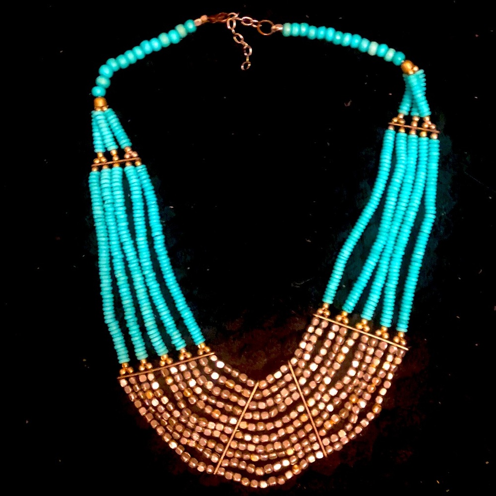 Akira Turquoise Statement Necklace